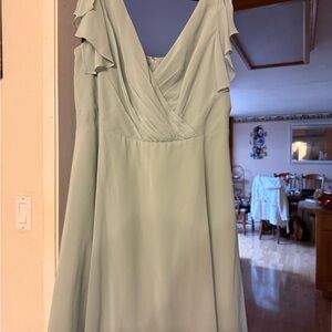 Elegant dusty sage green Women's Dress